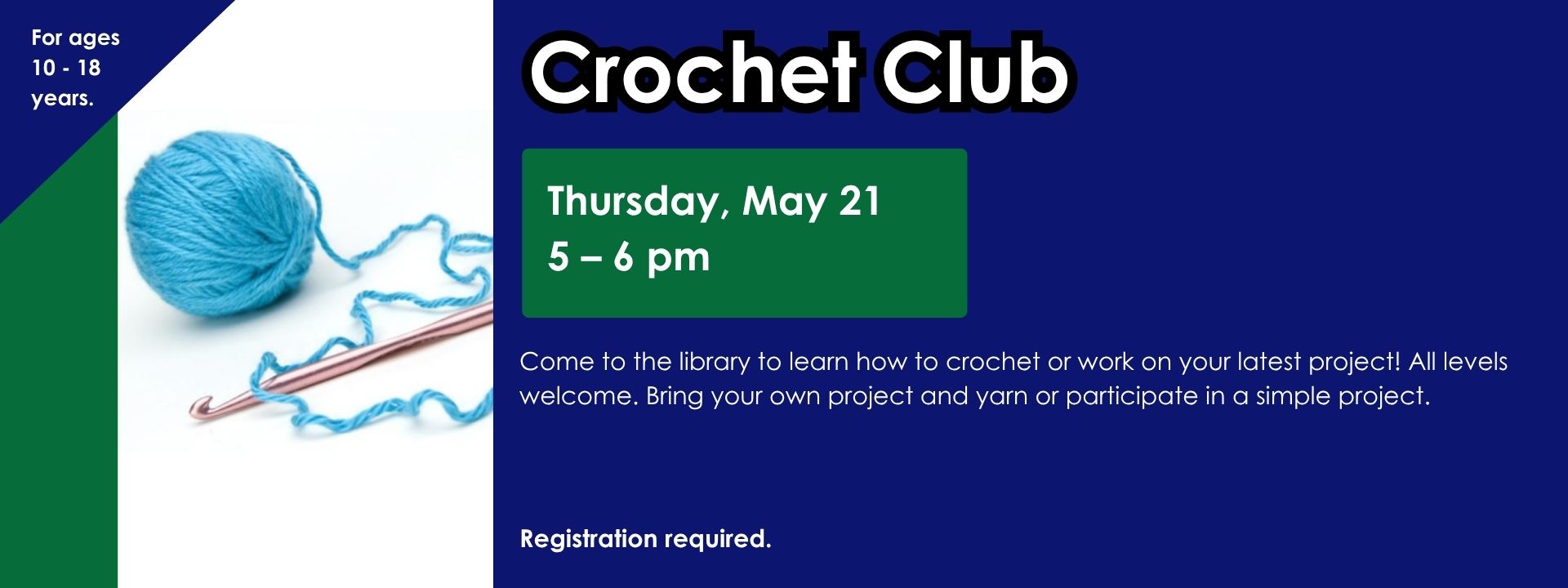 Crochet club May 21